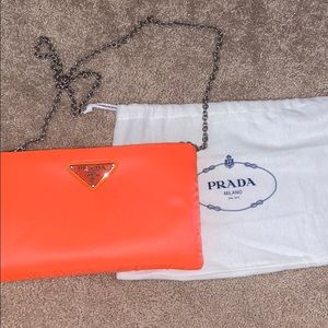 Prada Fluo Collection Nylon Bag Detachable Chain